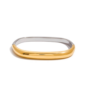 Dual-Tone Minimalist Cuff
