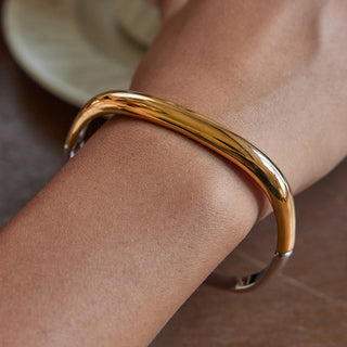 Dual-Tone Minimalist Cuff
