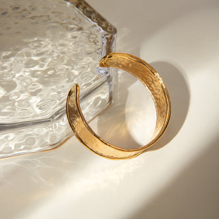 Hammered Gold Cuff