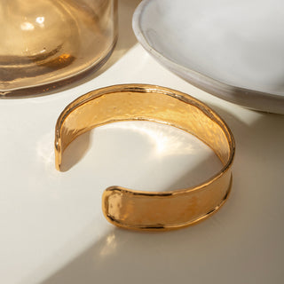 Hammered Gold Cuff