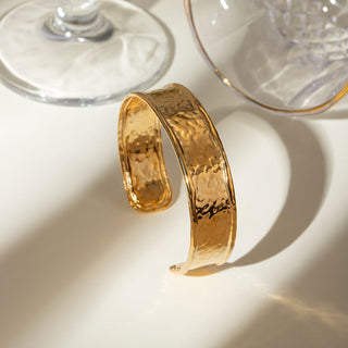Hammered Gold Cuff