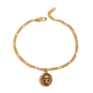Skull Medallion Bracelet