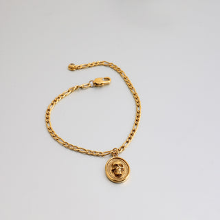 Skull Medallion Bracelet