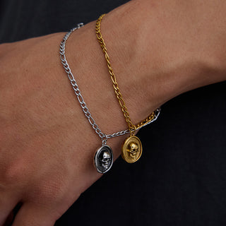 Skull Medallion Bracelet