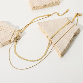 Lustre Herringbone Duo Chain