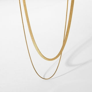 Lustre Herringbone Duo Chain