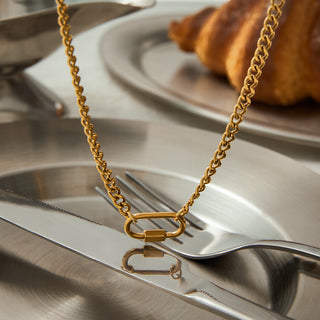 Link Chain Lock Necklace