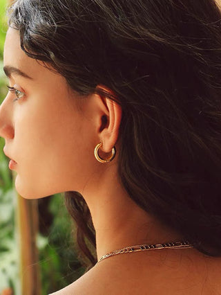 Golden Aura Hoops