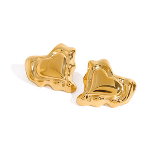 Molten Heart Studs