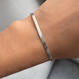 Sleek Herringbone Bracelet