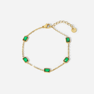 Emerald Charm Bracelet