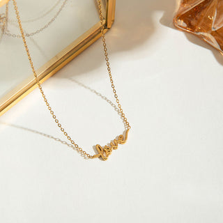 Luv Script Necklace