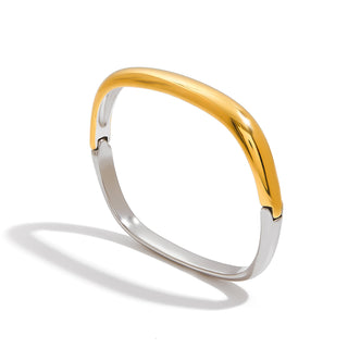 Dual-Tone Minimalist Cuff