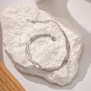 Silver Wave Bracelet