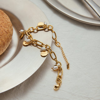 Coin & Pearl Bracelet