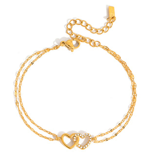 Twin Heart Bracelet