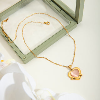 Blush Heart Necklace