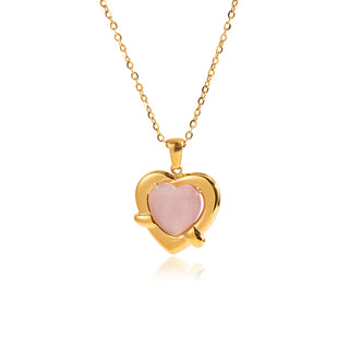 Blush Heart Necklace