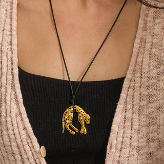 Leopard Pendant Necklace — 18K gold plated waterproof pendant necklace by IAM