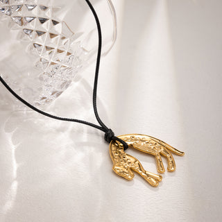 Leopard Pendant Necklace — 18K gold plated waterproof pendant necklace by IAM