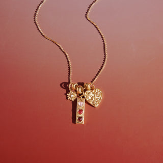 Hearts in Motion Necklace — 18K gold plated waterproof pendant necklace by IAM