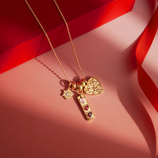 Hearts in Motion Necklace — 18K gold plated waterproof pendant necklace by IAM
