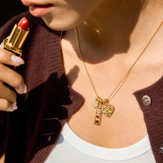 Hearts in Motion Necklace — 18K gold plated waterproof pendant necklace by IAM