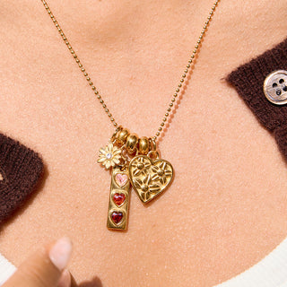 Hearts in Motion Necklace — 18K gold plated waterproof pendant necklace by IAM