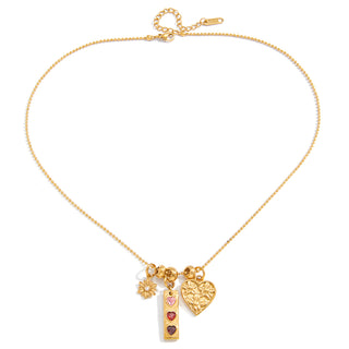 Hearts in Motion Necklace — 18K gold plated waterproof pendant necklace by IAM