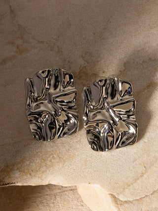 Crushed Silver Studs