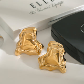 Molten Heart Studs