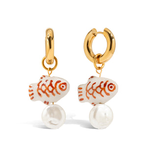Tide Charm Hoops