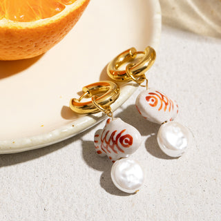 Tide Charm Hoops