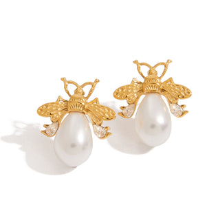 Honeyguard Pearl Studs