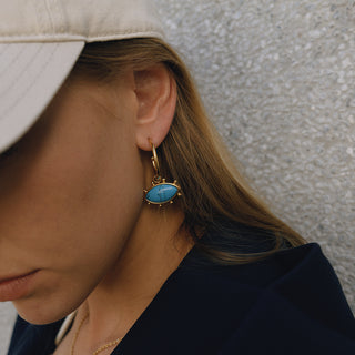 Azure Gaze Hoops