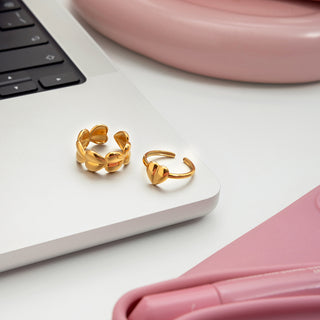 Linked Hearts Ring