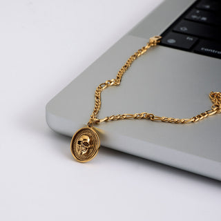 Skull Medallion Bracelet