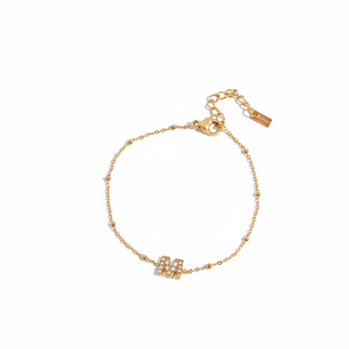 Luna Pavé Initial Bracelet