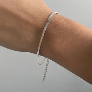 Sleek Herringbone Bracelet