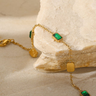 Emerald Charm Bracelet