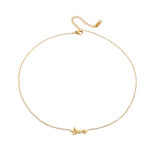 Luv Script Necklace