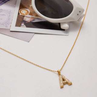 Pavé Initial Necklace