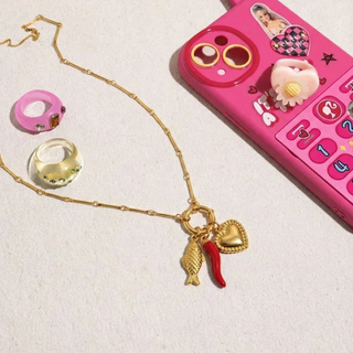 Coral Voyage Charm Necklace